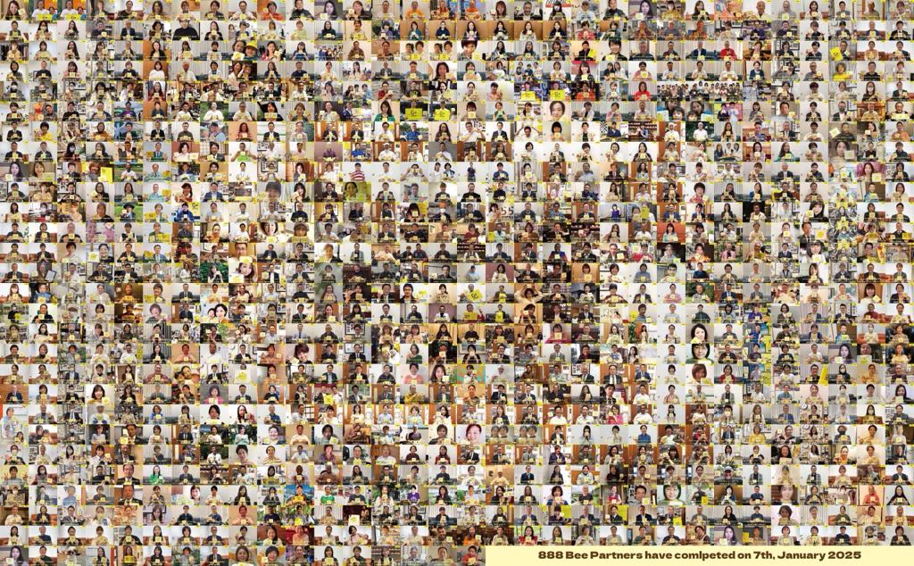 888名のBeeパートナーの皆さんの写真